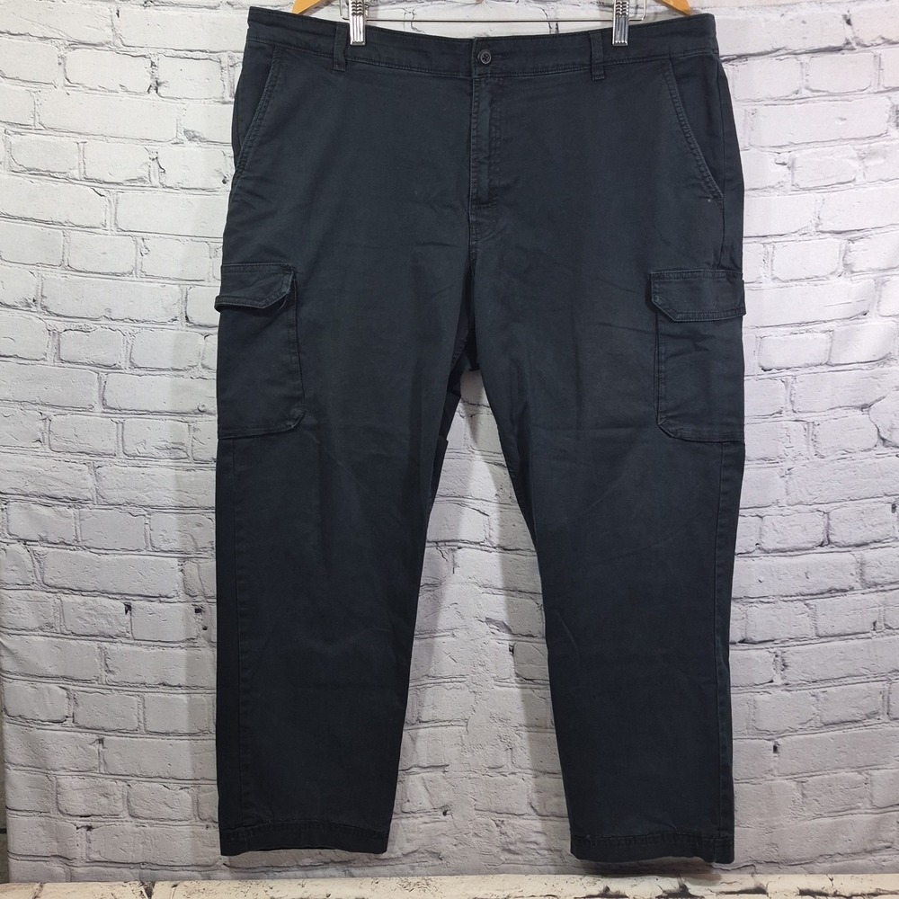 Columbia Men's Heavy Utility Pants Cotton Size 40 X 32 Black Workwear